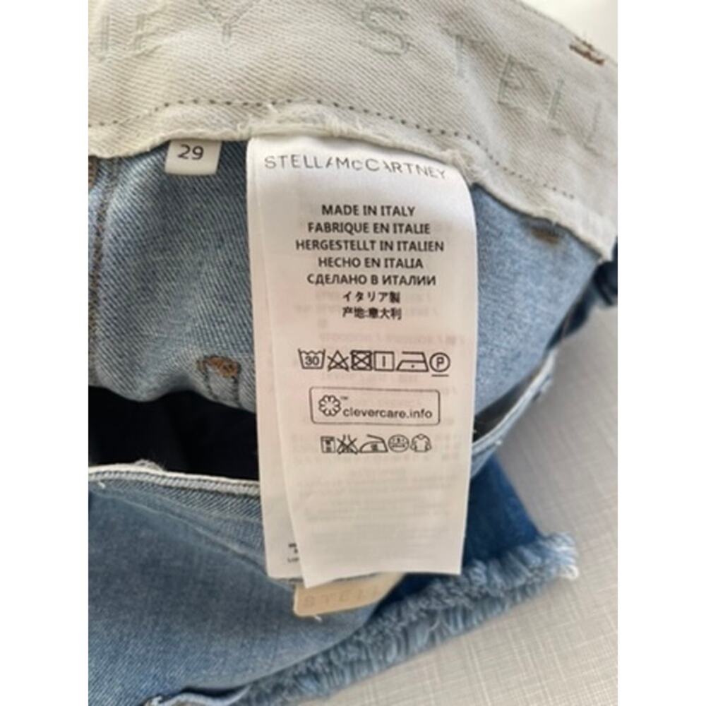 Stella McCartney Sz 29 The 70s Flare Jeans Light Wash Mid-Rise Stretch Designer - Picture 16 of 16